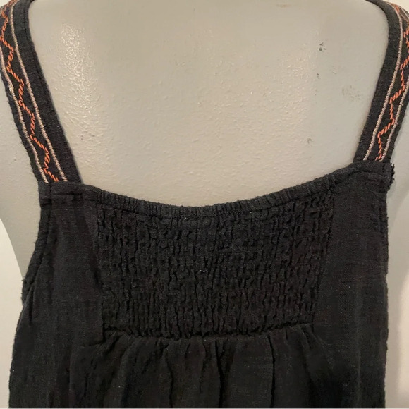 Entro Tank Top sleeveless geometric boho print cotton orange blue black large - Picture 7 of 7